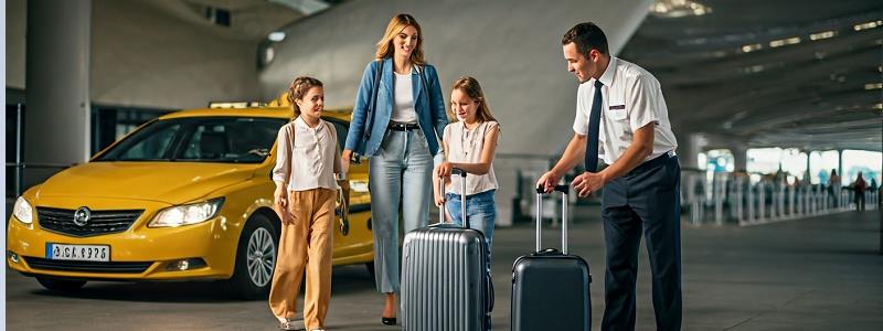 Family Arriving at Dalaman Airport with Allways Transfers Taxi Service