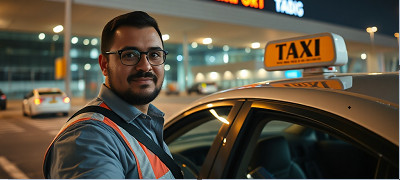 London Airport Transfer taxi driver will be waiting for assistance and pickup .